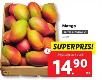 Lidl Mango erbjuda