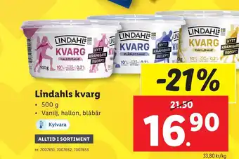 Lidl Lindahls kvarg erbjuda