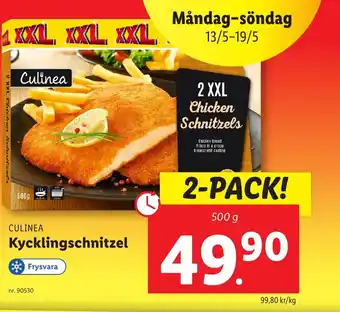 Lidl CULINEA Kycklingschnitzel erbjuda