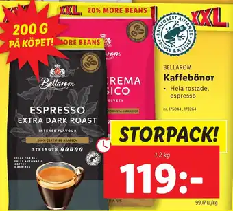 Lidl BELLAROM Kaffebönor erbjuda