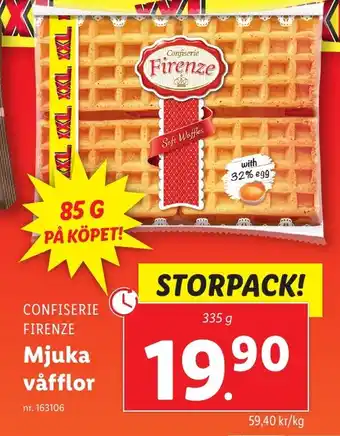 CONFISERIE FIRENZE Mjuka våfflor