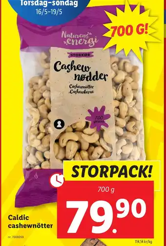 Lidl Caldic cashewnötter erbjuda