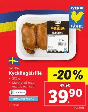 Lidl Kycklinglårfilé erbjuda