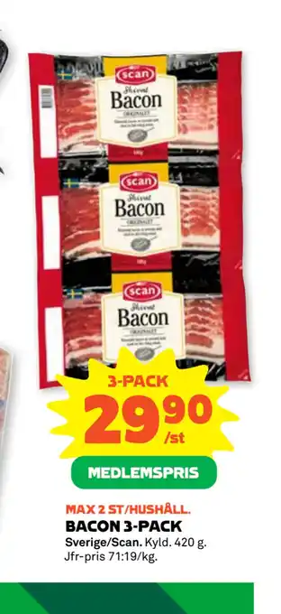 Stora Coop BACON 3-PACK erbjuda
