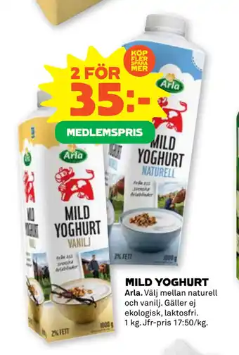 Stora Coop MILD YOGHURT erbjuda