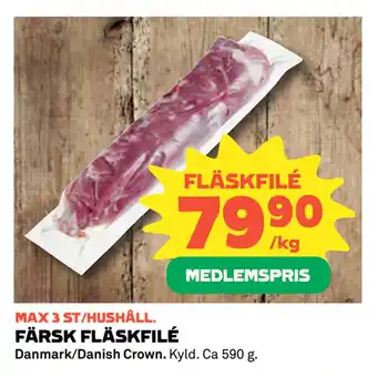 FÄRSK FLÄSKFILÉ