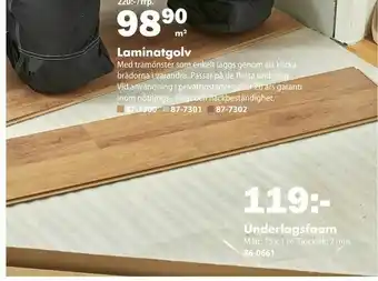 Biltema Underlagsfoam erbjuda