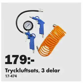 Biltema Tryckluftsats 3 delar erbjuda