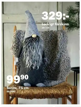 Lockigt fårskinn
