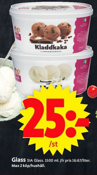 ICA Supermarket SIA Glass erbjuda
