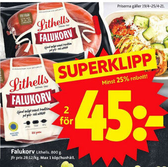 ICA Supermarket Falukorv erbjuda