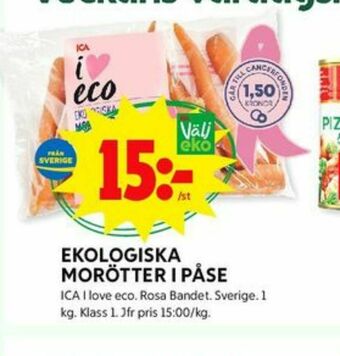 ICA Kvantum ICA I love eco Morötter erbjuda