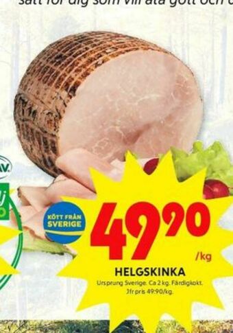 ICA Kvantum Helgskinka erbjuda