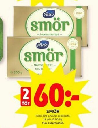 ICA Kvantum Valio Smör erbjuda