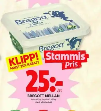 ICA Kvantum Bregott Smörvariant erbjuda