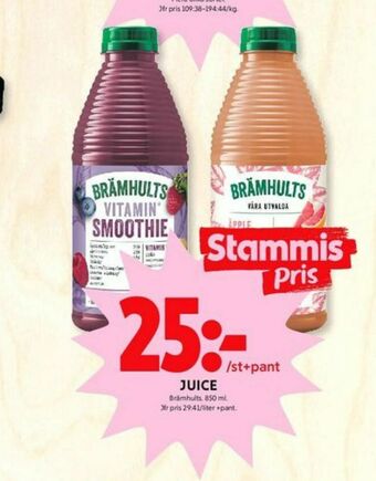 ICA Kvantum Brämhults Juice erbjuda