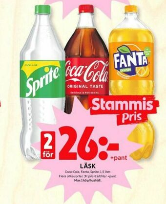 ICA Kvantum Coca Cola Läskedryck erbjuda