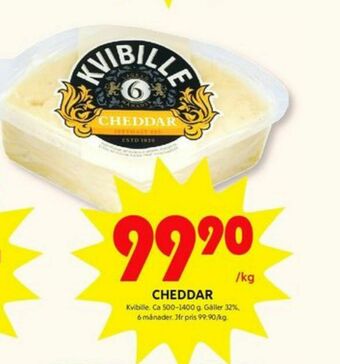 ICA Kvantum Kvibille Cheddar erbjuda