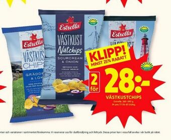 ICA Kvantum Estrella Chips erbjuda