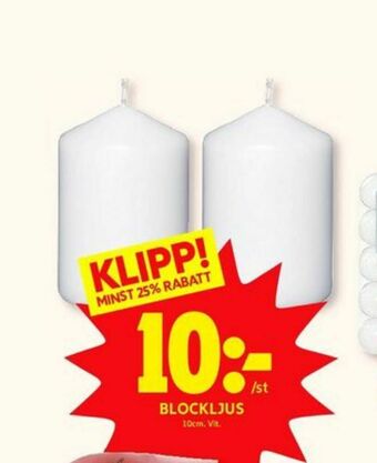 ICA Kvantum Blockljus erbjuda