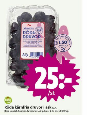 ICA Nära ICA Vindruvor erbjuda