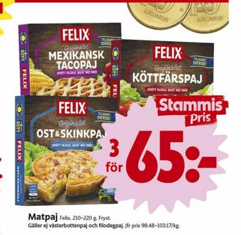 ICA Nära Felix Matpajer erbjuda