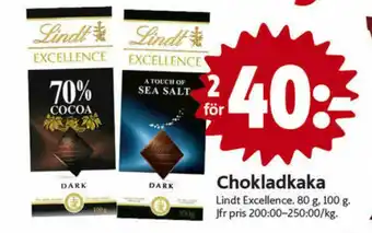 Lindt Excellence Chokladkaka