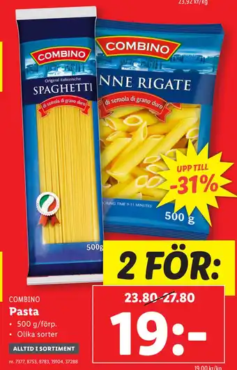 Lidl Pasta erbjuda