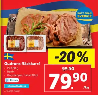 Lidl Gudruns fläskkarré erbjuda