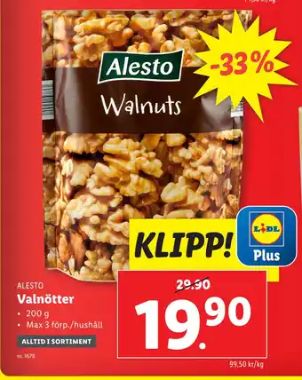 Lidl Valnötter erbjuda