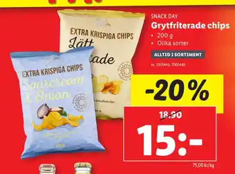 Lidl Grytfriterade chips erbjuda