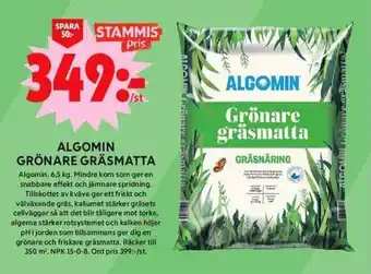 ICA Maxi ALGOMIN GRÖNARE GRÄSMATTA erbjuda