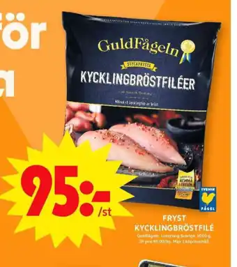 ICA Maxi Guldfågeln kycklingbröstfilé erbjuda