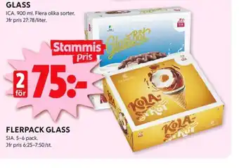 ICA Kvantum Sia glassbåtar erbjuda