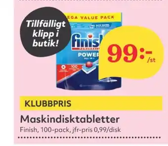 Hemköp Finish diskmaskintabs erbjuda