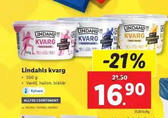 Lidl Lindahls kvarg erbjuda