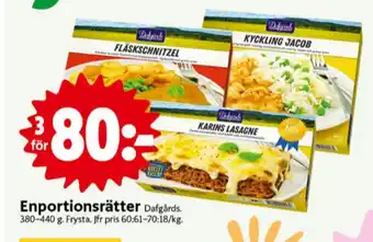 ICA Nära Dafgårds färdigrätter erbjuda