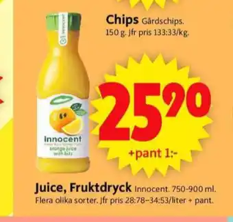 ICA Supermarket Innocent juice erbjuda
