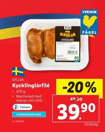 Lidl Gyllda kycklinglårfile erbjuda