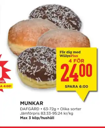 Willys Hemma Dafgårds butiksbakat kaffebröd erbjuda