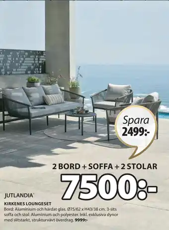 JYSK KIRKENES LOUNGESET erbjuda