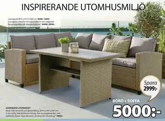 JYSK AGERMOSE LOUNGESET erbjuda