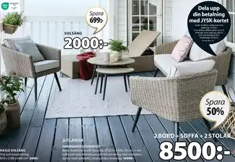 JYSK SANDBAKKE LOUNGESET erbjuda