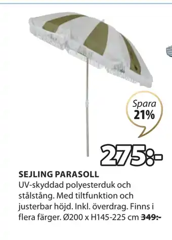 JYSK SEJLING PARASOLL erbjuda