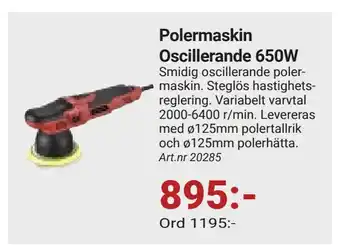 Erlandsons Brygga Polermaskin Oscillerande 650W erbjuda