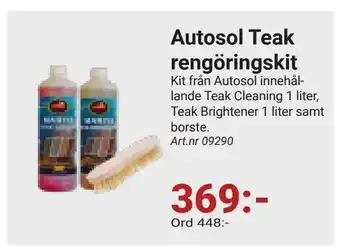 Erlandsons Brygga Autosol Teak rengöringskit erbjuda