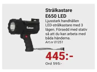 Erlandsons Brygga Strålkastare E650 LED erbjuda