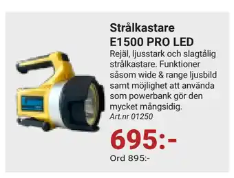 Erlandsons Brygga Strålkastare E1500 PRO LED erbjuda