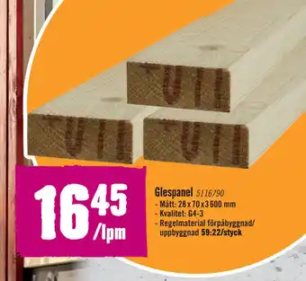 Hornbach Glespanel erbjuda