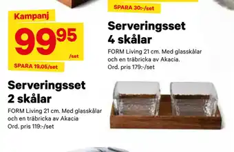 City Gross Serveringsset 2 skålar erbjuda